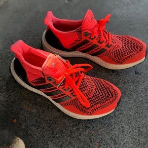 Adidas Boost Bright Coral/Black Running Sneakers